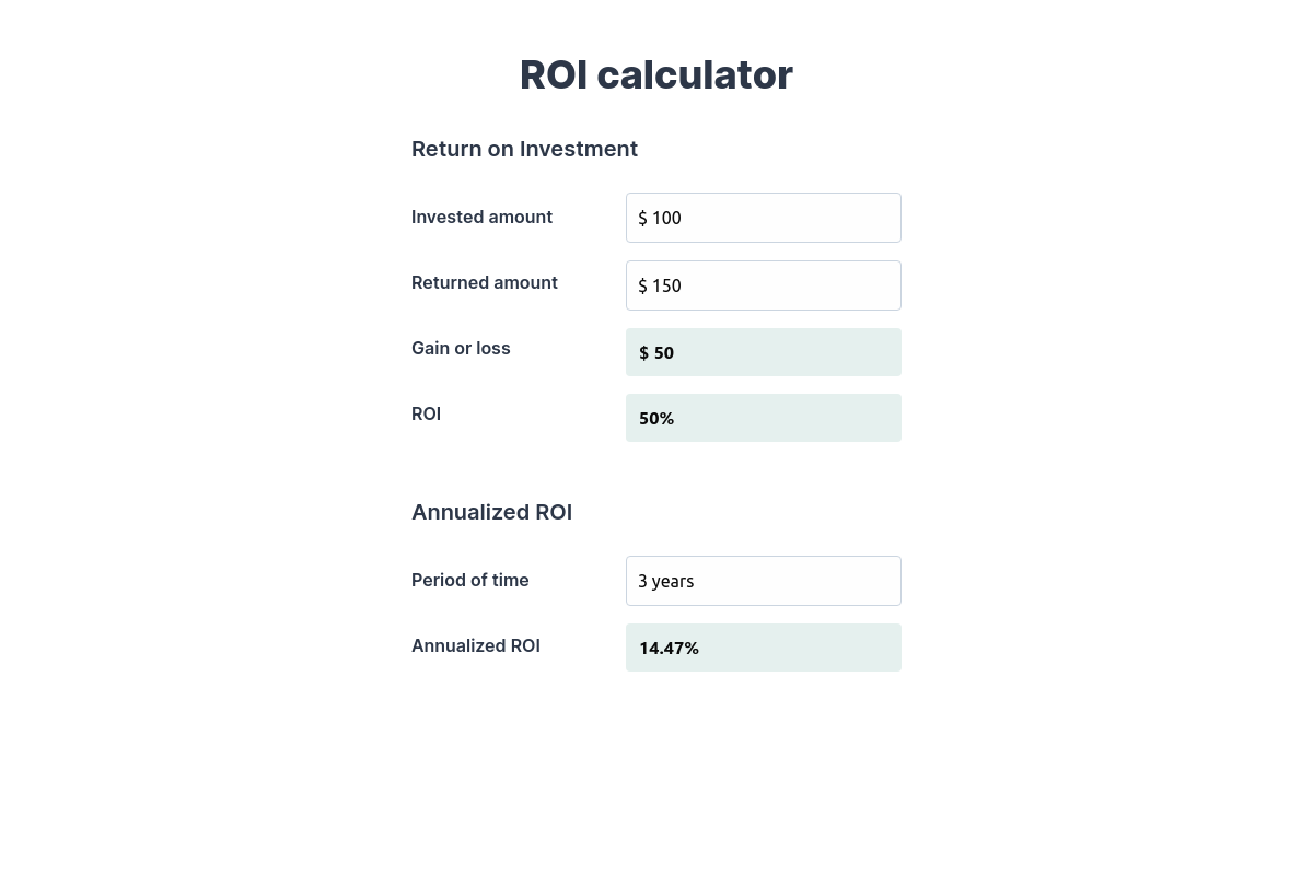 Rating Gain Calculator with 3 Input Variables 