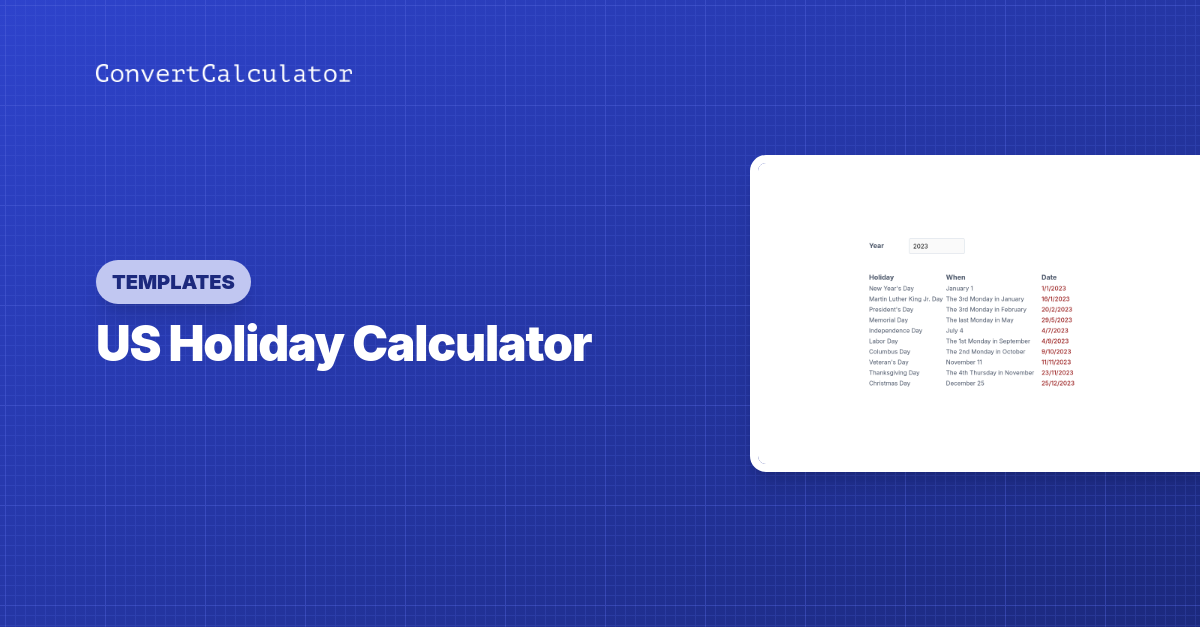 us-holiday-calculator-convertcalculator